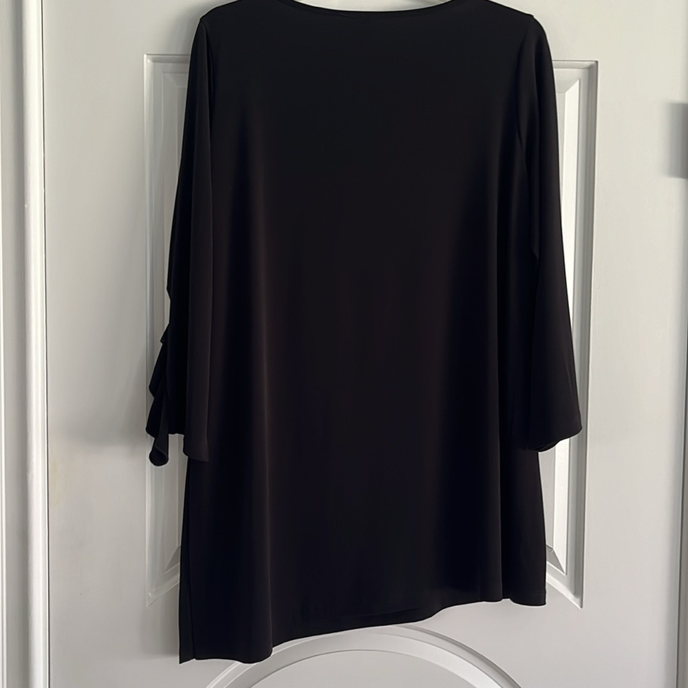 Flutter Cuff Asymmetrical Side Vent Tunic By Clar… - image 7